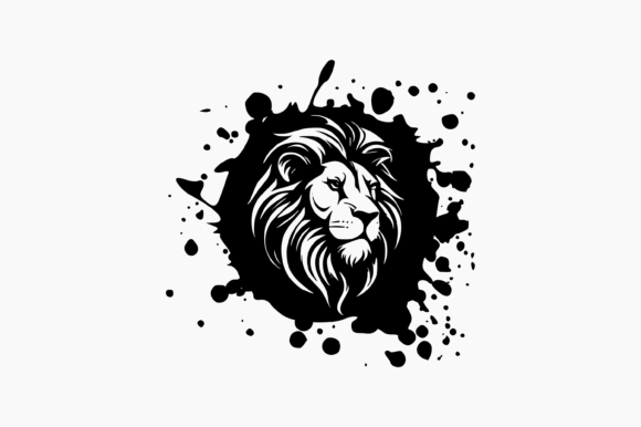 Download Lion Head Splat Ink - Splat Collection