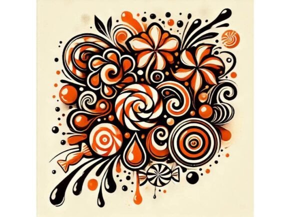 Download Inkblot-style Candy Swirl with Abstract - Inkblot Collection