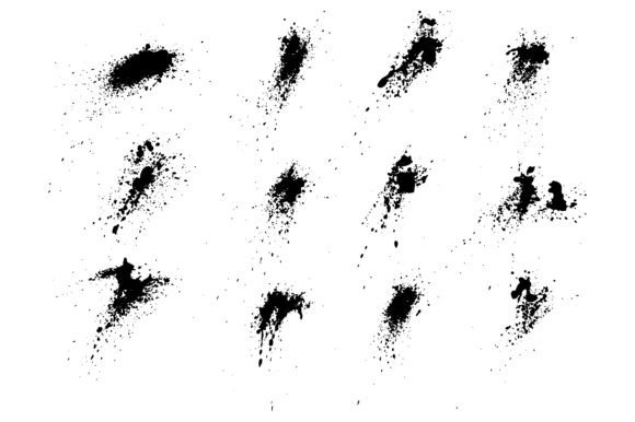 Download Black Decoration Splatter Inkblot Set - Splat Collection